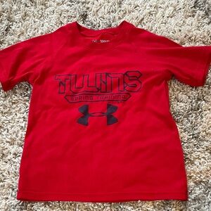 Under Armour Kids Red Twins Spring Training Tee size youth XS